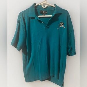 Tazmanian devil Warner Bros. Teal Polo Shirt with Embroidered Character